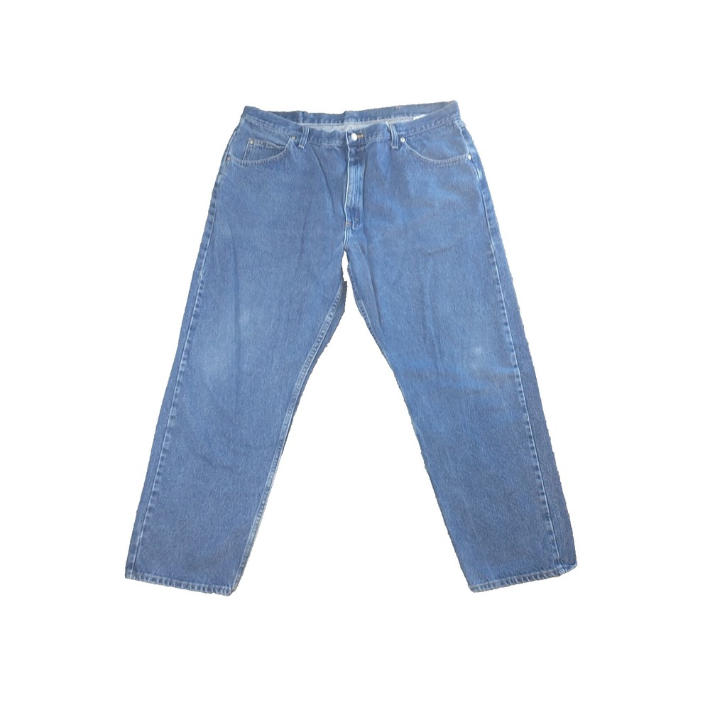 Wrangler Authentic Jeans Mens 42x30 Blue Straight Leg Hero 97PW1DR Medium Wash